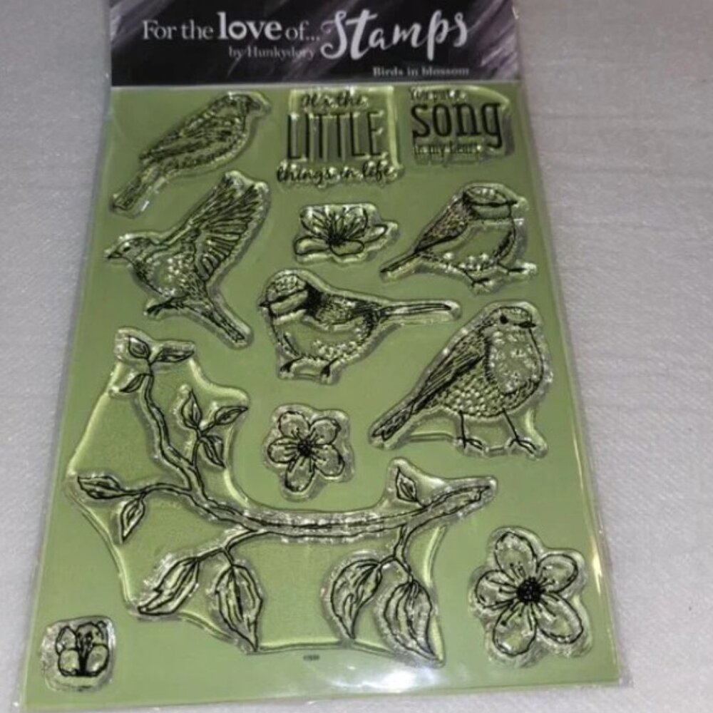 Hunkydory For the Love of Stamps Birds in Blossom Bird Clear Nature Outdoorsy